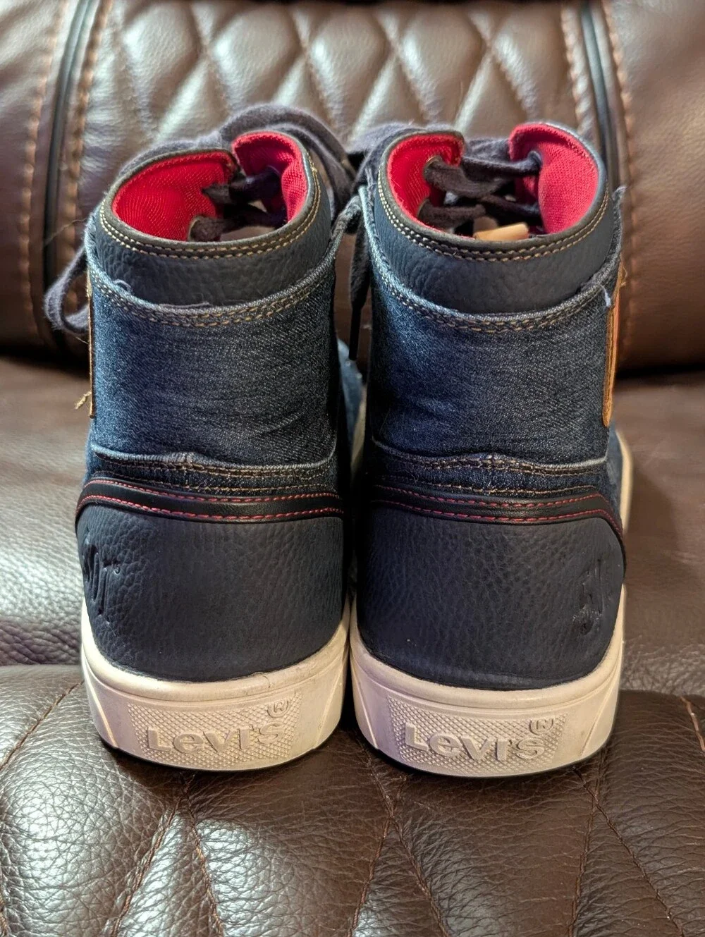 Levi’s 501 Quality Footwear High-Top  Men's Denim Sneakers Size 11